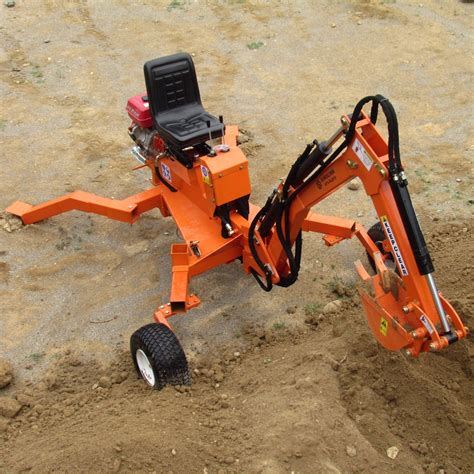 tow hoe portable mini digger|towable mini backhoe 15hp.